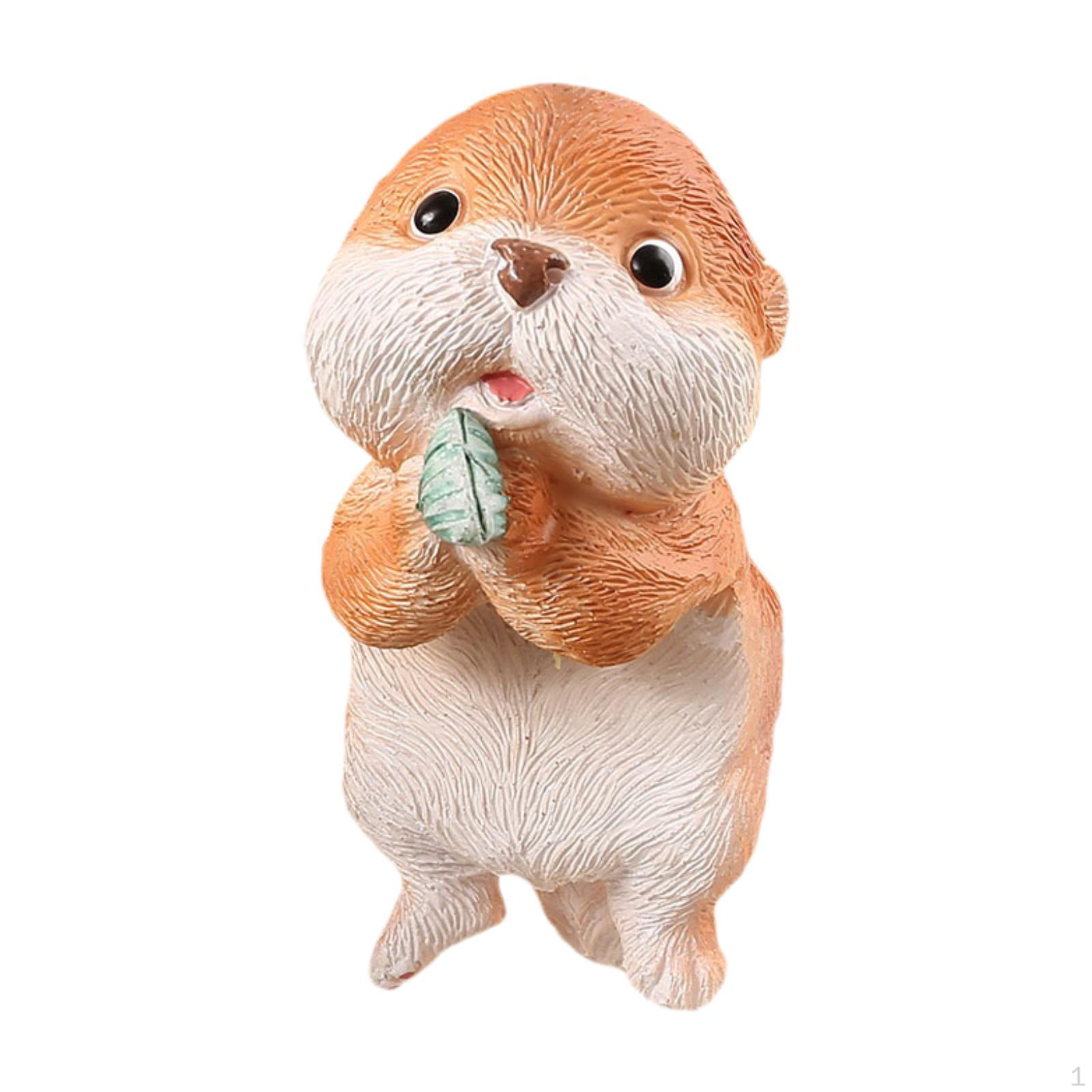 

Подвесная фигурка для цветочного горшка, скульптура для скалолазания, статуэтка животного для использования в помещении и на открытом воздухе Otter