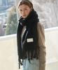 Deuloupisumeon Bold Knotted Long Muffler [Black]
