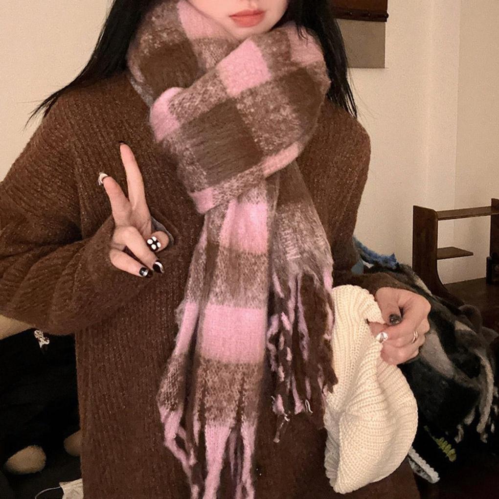 KARRA Blurry Big Check Muffler_A4W0817