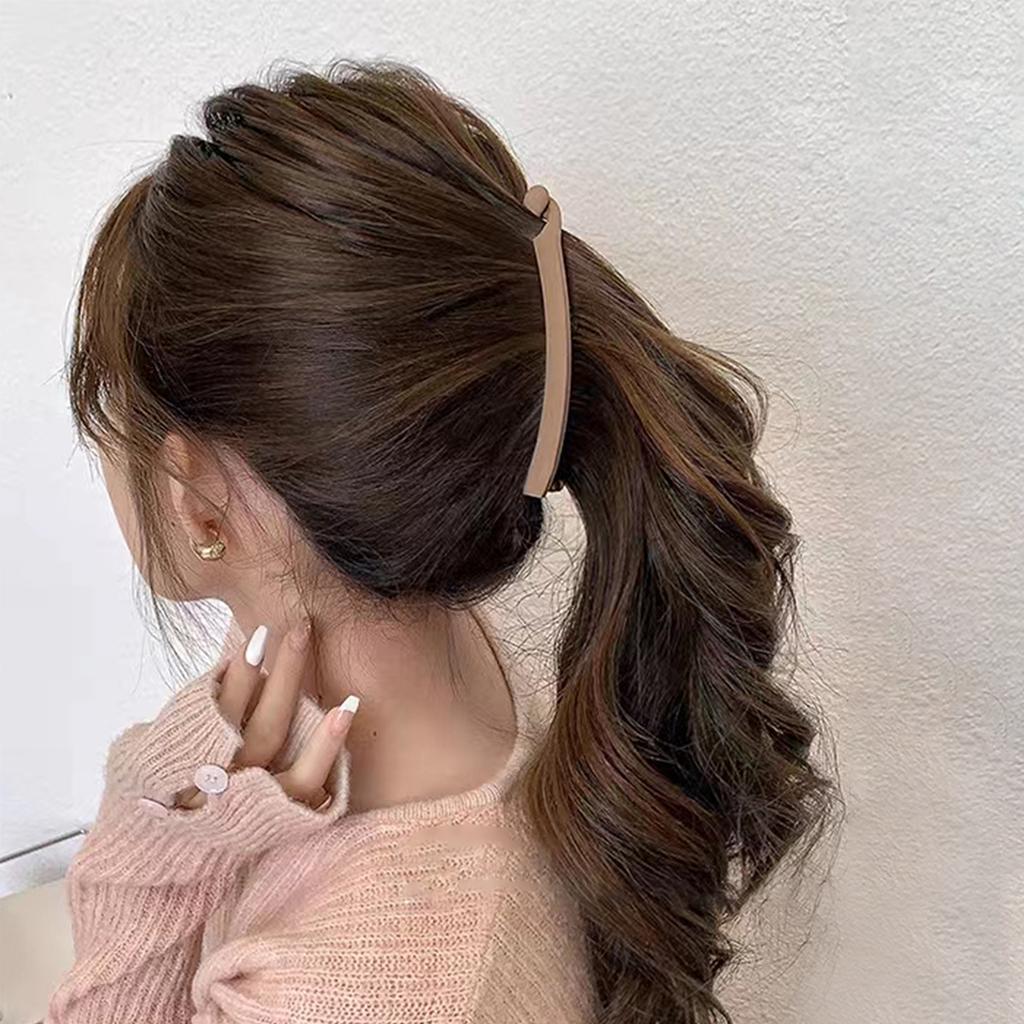 4 STK Große Haarspangen für Frauen und Mädchen, Rutschfeste Kämme Starker Halt Zopfgummi-Clips für Mitteldickes Haar.