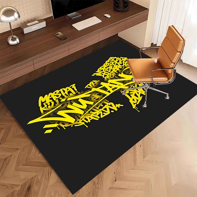 Wu-T-TANG Clans Print Area Rug - Soft,Washable Non-Slip Indoor Mat,Living Room,Home Office Decorative Rug