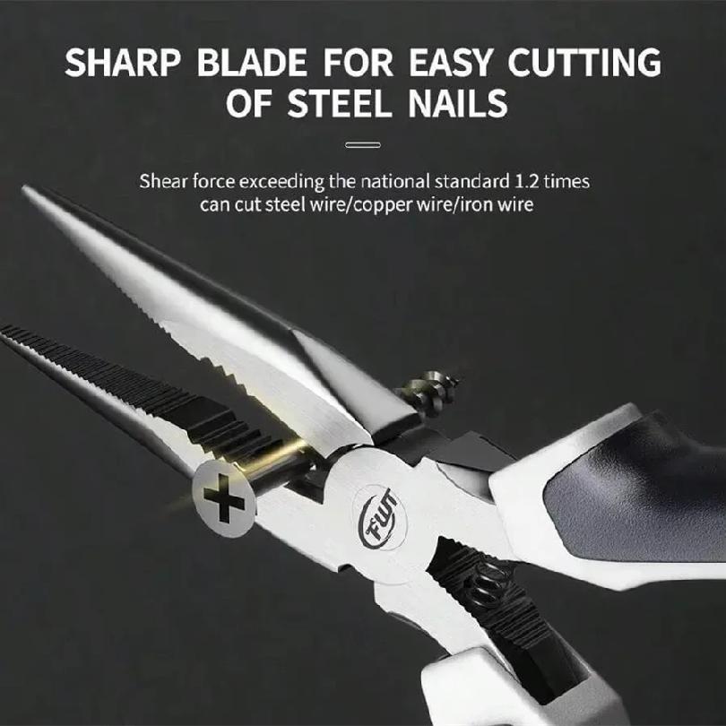1pc, 6 Inch Long Pointed Nose Pliers, Industrial Grade Pliers, DIY Jewelry Making, Precision Tip Pliers, Suitable For Home, Fish