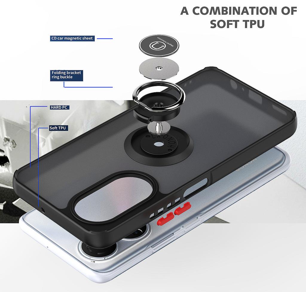 For Huawei Honor X7 Shockproof Cover 360° Rotate Bracket Case Ring Magnetic Support Honor X7 Case Magnetic Holder Phone Case