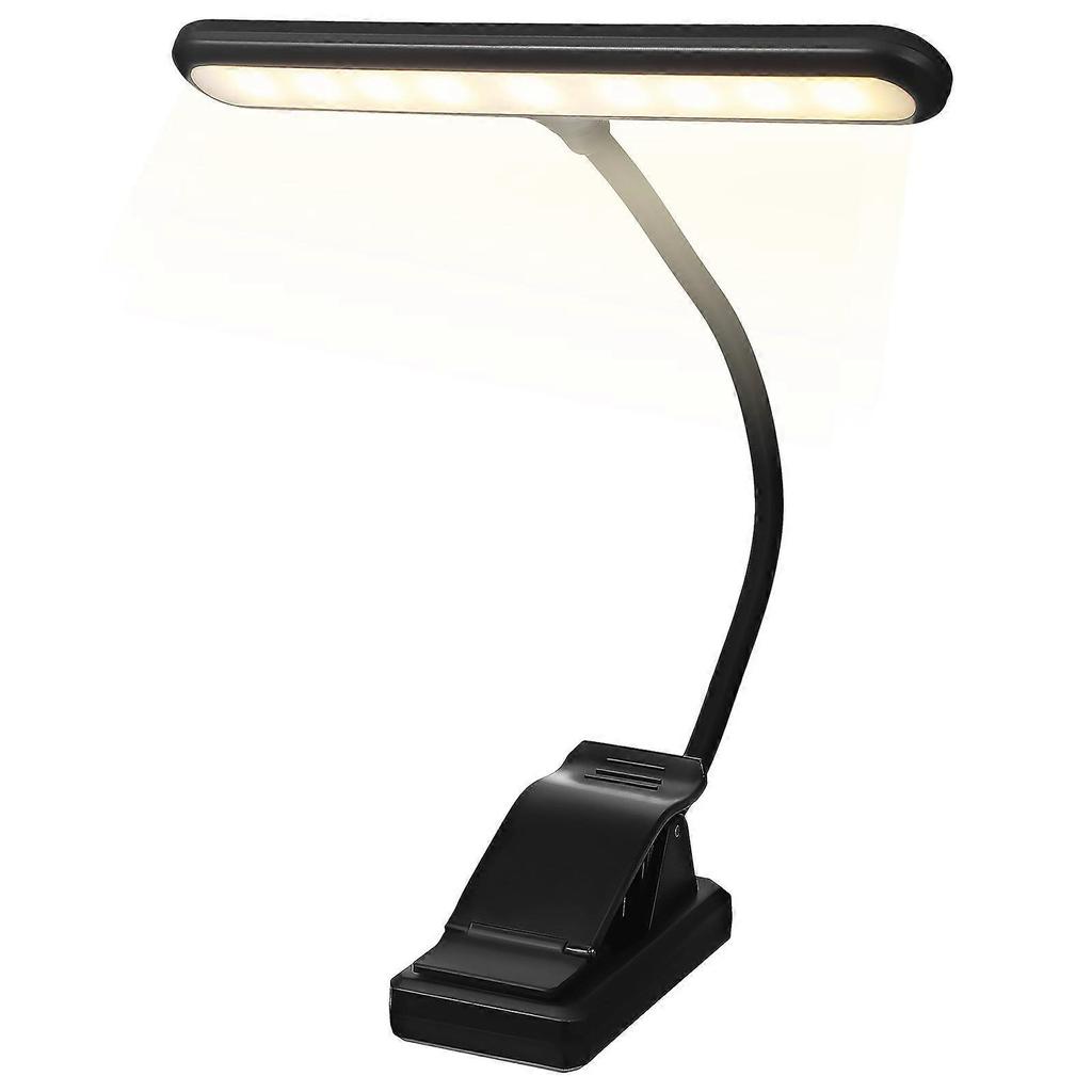 Rechargeable Music Stand Light Desk Clip On Reading Light Piano Lamp Lightweight Book Light