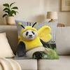 Cut Funny Small Panda Cartoon Printing Pillowcase Customized Pillow Cover for Sofa Home Decor