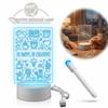 USB Powered LED Desk Lamp 3D Glow Effect Bedside Night Light  Bedside Lighting