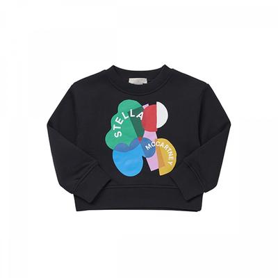 Stella Mccartney Tt4c50 Z0453 930 Round Logo Kids Sweatshirt