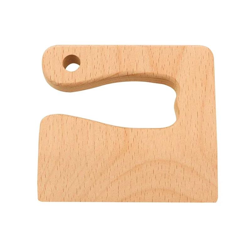 Kids Safe Wooden Cutter Cute Shape Knife Kitchen Tools Fruit Vegetable Cutter For Children Safe Kitchen Cutting Toy DIY Tools