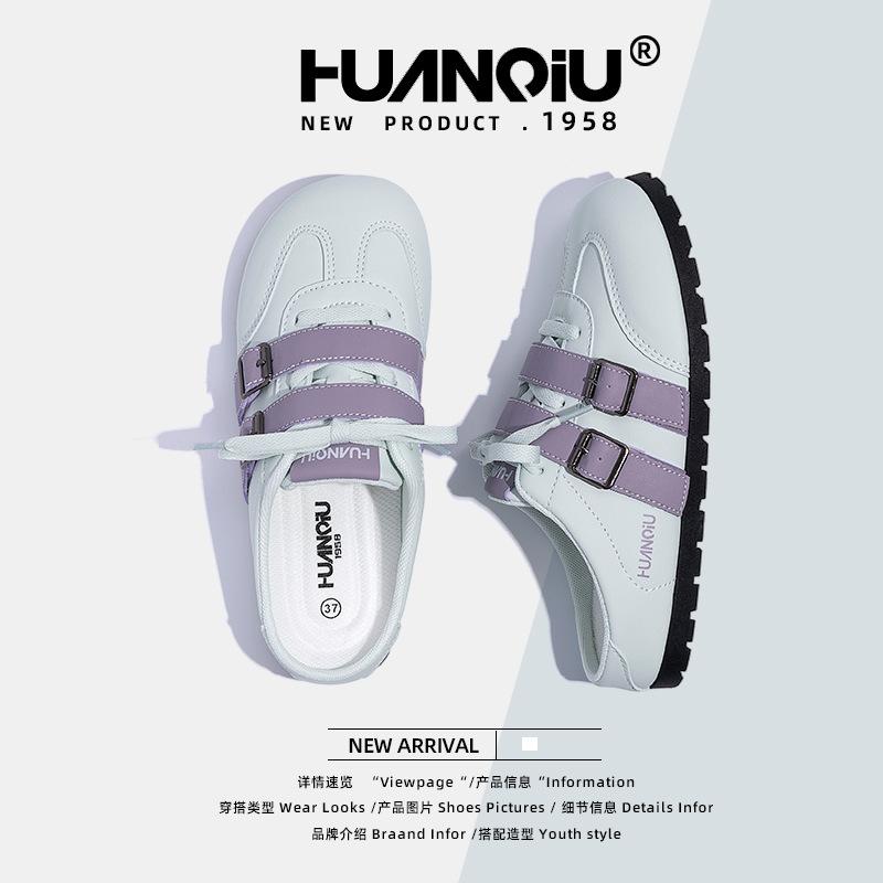 Global Platform German Training Shoes Half Drag Women's ZHQ3751 Summer New Women's Shoes Versatile Temperament Lazy Slippers Women