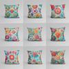 Luxury Home Decoration Cushion Cover Office Sofa Cushion Cover Small Fresh Cartoon Floral Pattern Printed Pillow Cover