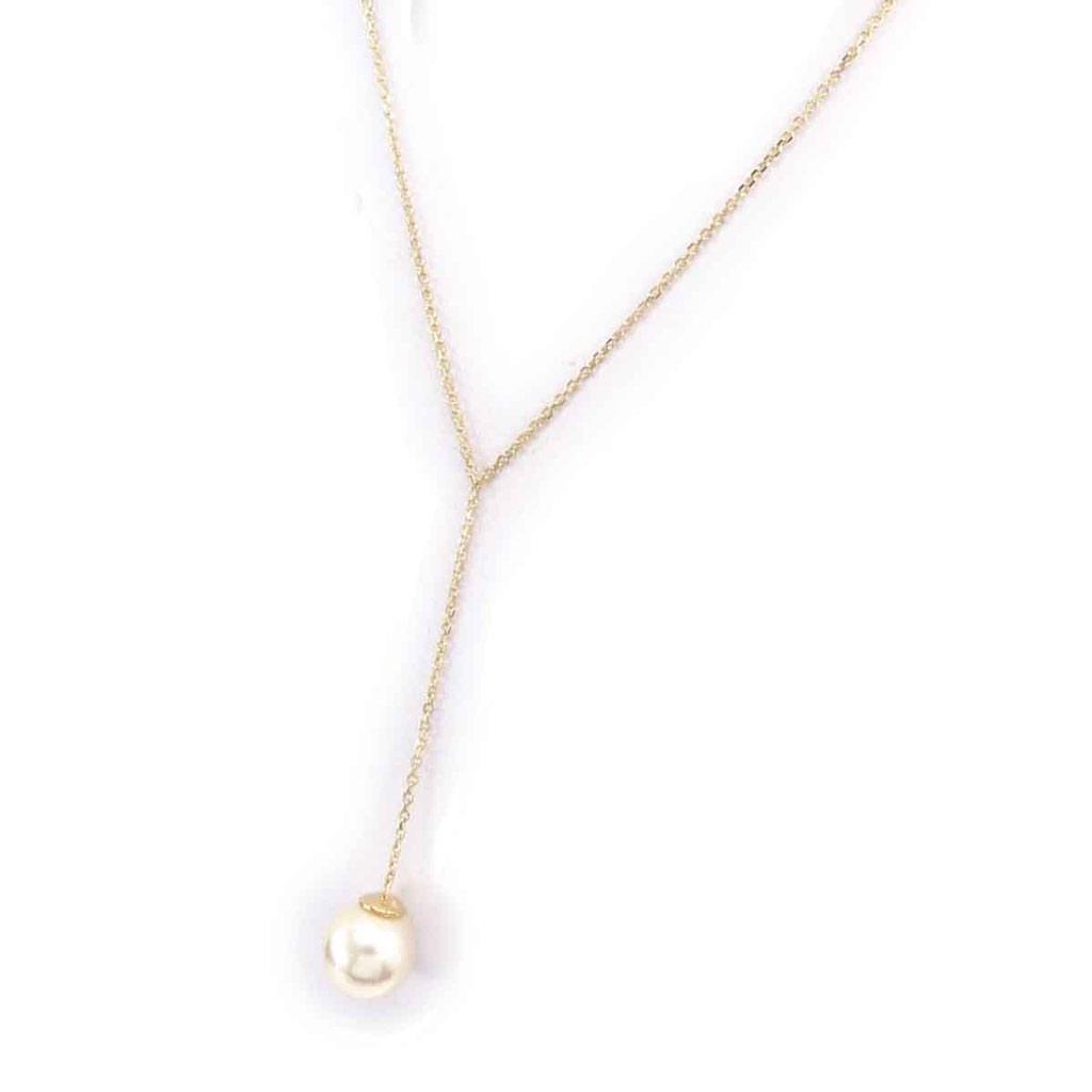 Les Trésors De Lily [E7053] - 'Unique' White Gold-Plated Necklace