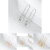 Fashionable Alloy Geometric Pin Earrings Trendy Street Style Jewelry 2022