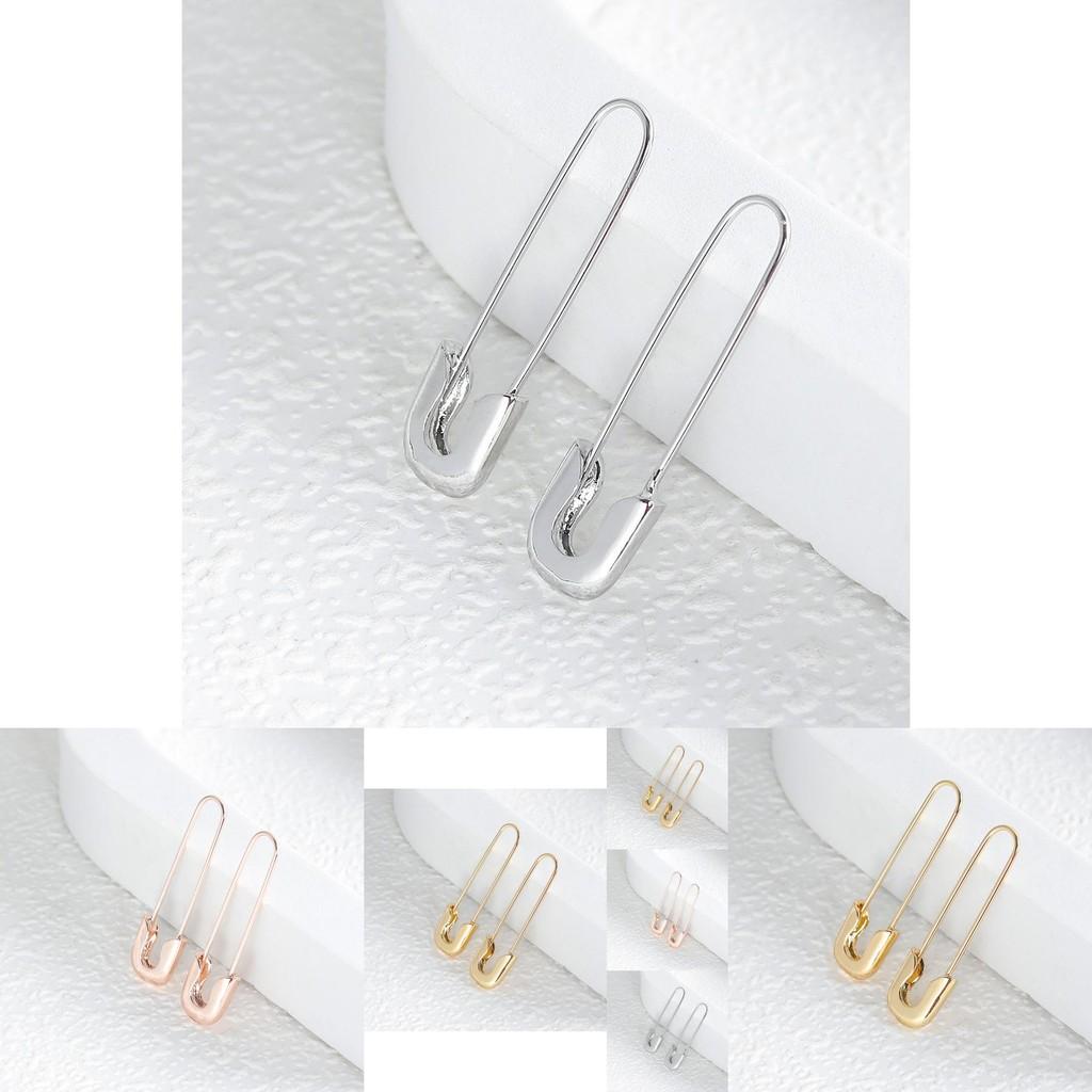 Fashionable Alloy Geometric Pin Earrings Trendy Street Style Jewelry 2022