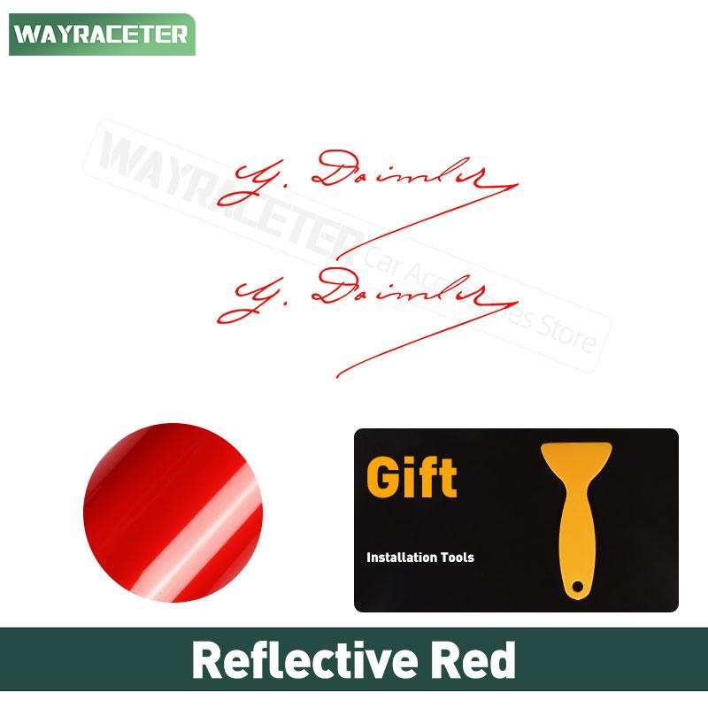 

Signature G Daimler Karl Friedrich Benz Interior Dashboard Door Handle Sticker For Mercedes AMG A C E S G GLC GLE CLA CLE ML V B