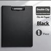 A3 A4 File Folder Clipboard Writing Pad Double Clips Paper Organizer School Office Stationary