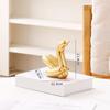 13.4cm Mini Creative Balloon Swan Abstract Ceramic Ornament Sculpture Study Room Statue Home Office Accessories Decoration Gift