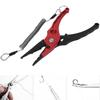Stainless Steel Red Black Lightweight Convenient Fishing Plier Scissors Fish Grip Tackle Tool