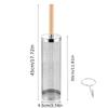 2Pcs Stainless Steel BBQ Grill Set, Camping Supplies & Equipment, Heavy Duty Camping Cooking Tool with Wood Handle & Hook