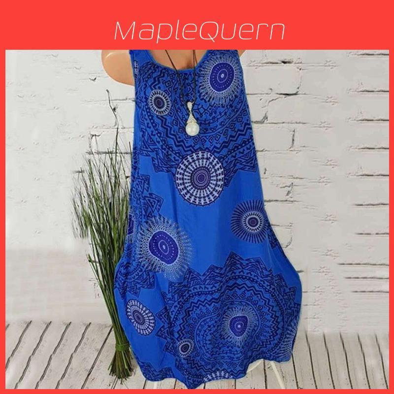 Women's Boho Sundress Midi Length Summer Evening Cocktail Party Beach Dress Size S To 5xl With Elegant Lace Hollow Design