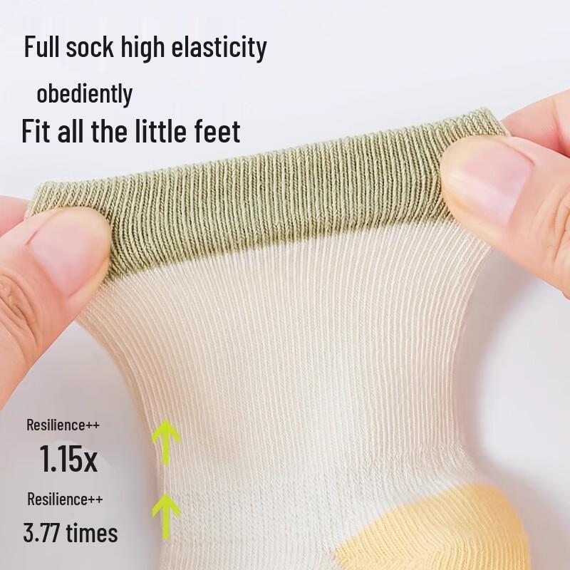 Chaussettes Bébé Mi-Mollet en Coton Doux Mianqixiong