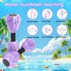 2 Pcs Water Dumbbells Aquatic Exercise Dumbbells EVA Foam Water Weights Barbells Pool Resistance Fitness Equipment for Men Women Youth