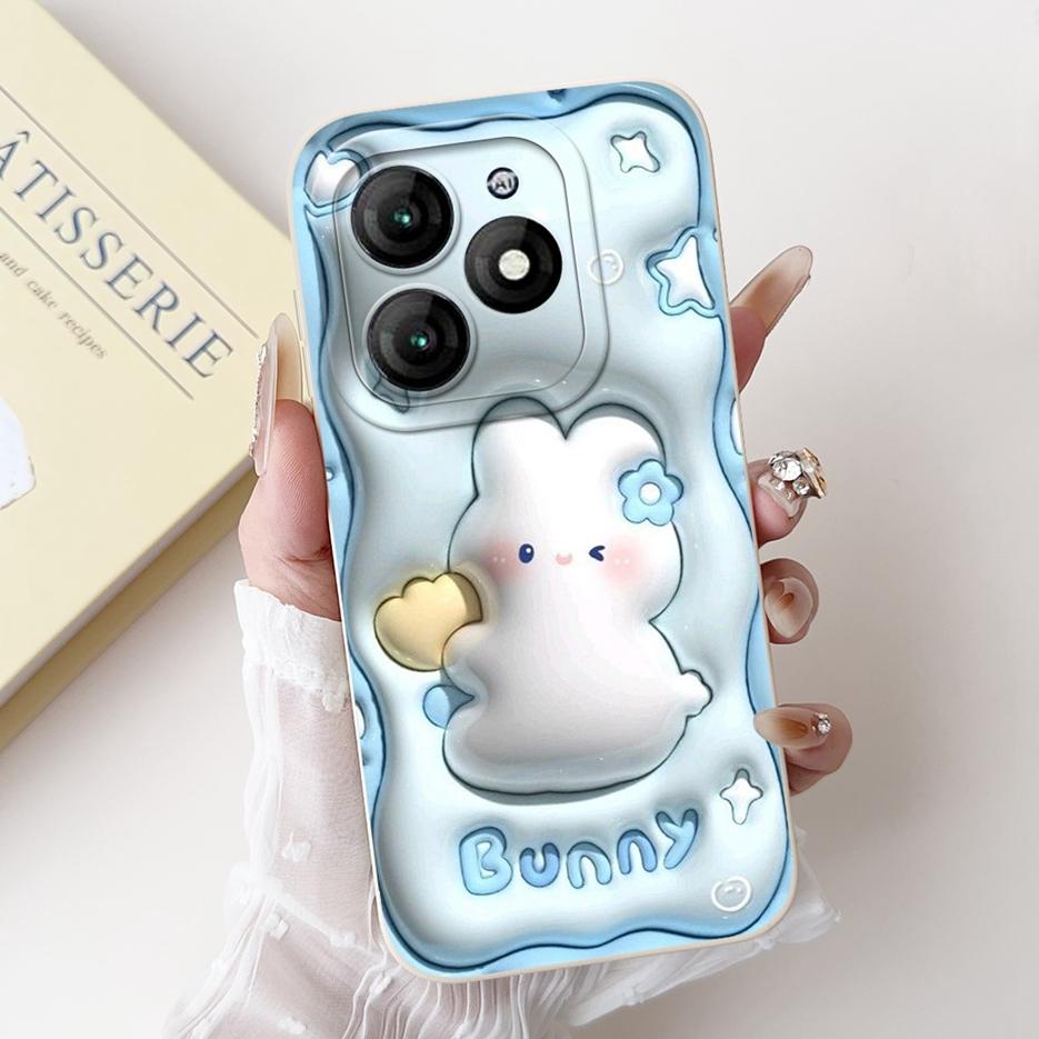 For Itel A70 Case A665L Cute Panda Cartoon Cover Soft Silicone Shockproof Phone Case Fopr Itel A70 A 70 ItelA70 Back Cover Shell