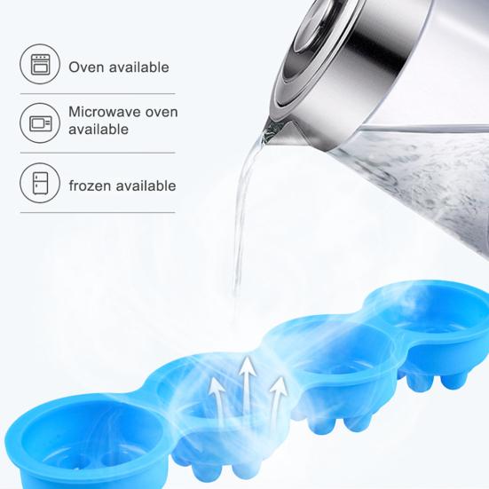 Silikonová forma na mýdlo Opakovaně použitelná DIY Bez BPA Užitečná na výrobu masážních kostek Domácí potřeby