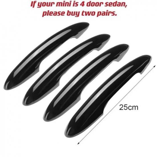 2x Glossy Black Door Side Handle Cover Trim For MINI Cooper F54 F55 F56 F57 F60