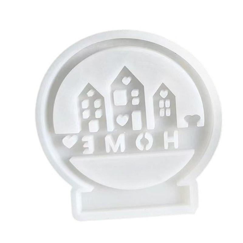 New House Decora Silicone Molds Gypsum Concrete Moulds Casting Molds Home Decoration Resin Mold Casting Aromatherapy Mould