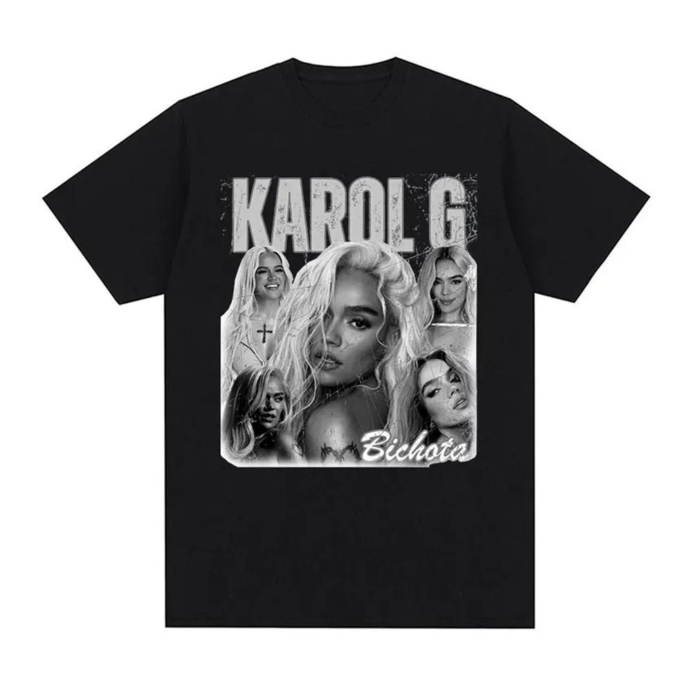 

2026 Summer Retro Mens and Womens Hiphop Letter Portrait Print Round Neck Short Sleeved Street 100 Pure Cotton Tshirt 4XL