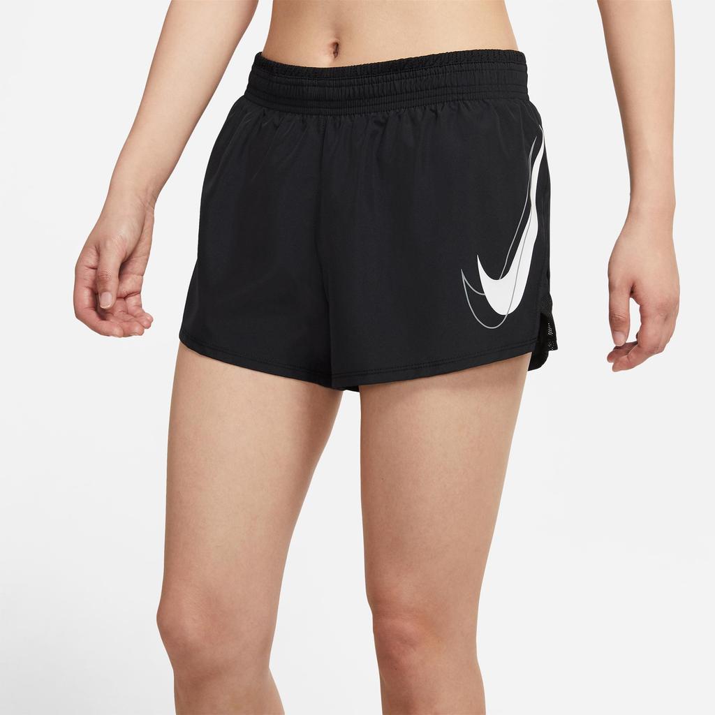 Nike Swoosh Run Breathable Woven Shorts Women Bottoms Black DD4924-010