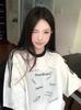 Pure cotton striped three bars short-sleeved t-shirt women's summer new popular design sense niche loose American half-sleeved top