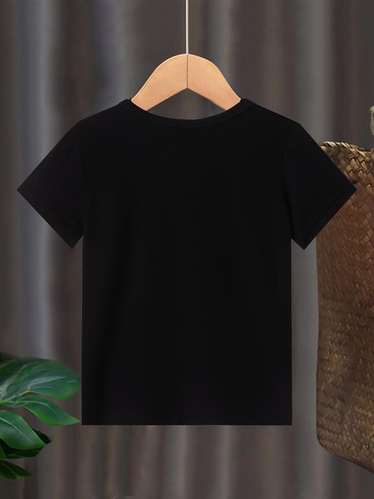 Cute and Fun Kids' Clothing "Big Brother" Loading Graphic T-Shirt Creative Printed Short-sleeve Crewneck Tops for Boys