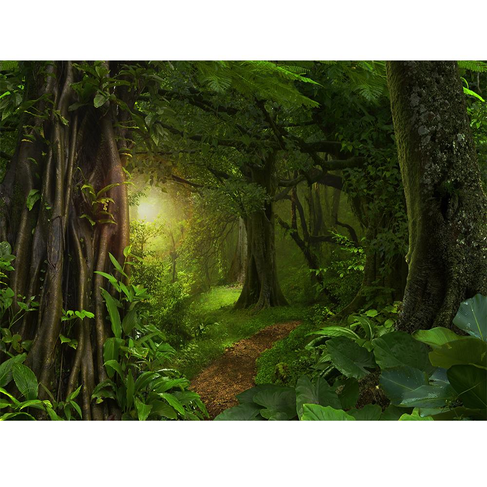 3d Green Forest Nature Wallpaper Forest Scenery Wall Murals Living Room Bedroom Removable Tree Wall Paper