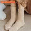 1-10 Paar Winter Plüschsocken Damen Herbst Dicke Mittelhohe Heizende Warme Lange Socken Damen Thermische Schwangerschaft Nachgeburt Socken
