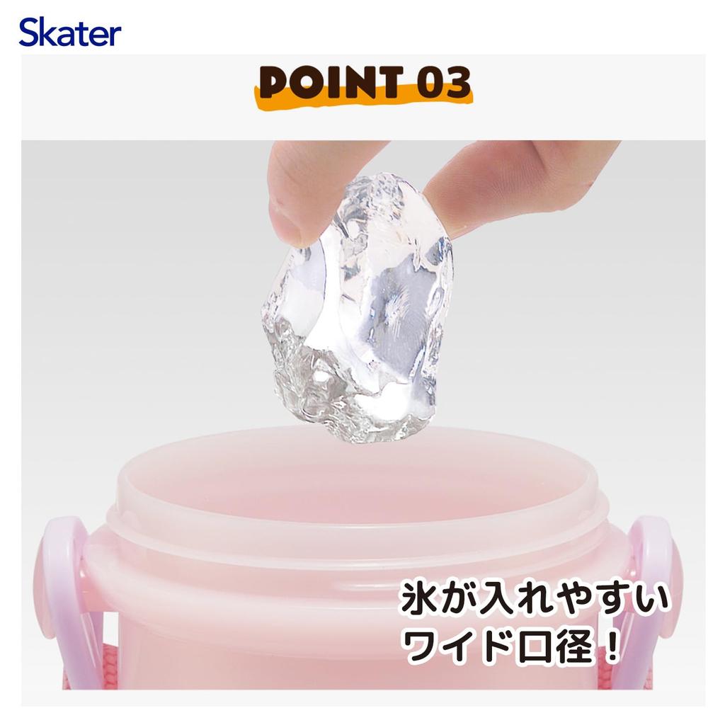 Skater Direct Drinking Water Dishwasher Made in Dollhouse Children's Bottle, Plastic, 480ml, One-Push Open/Close, Safe, Japan, Gabby's 26, PSB5SAN-A