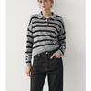MD Fall and Winter New Women's Clothing American Preppy Style Casual Stripes Polo Shirt Collar Long Sleeves Knitwear 5663588