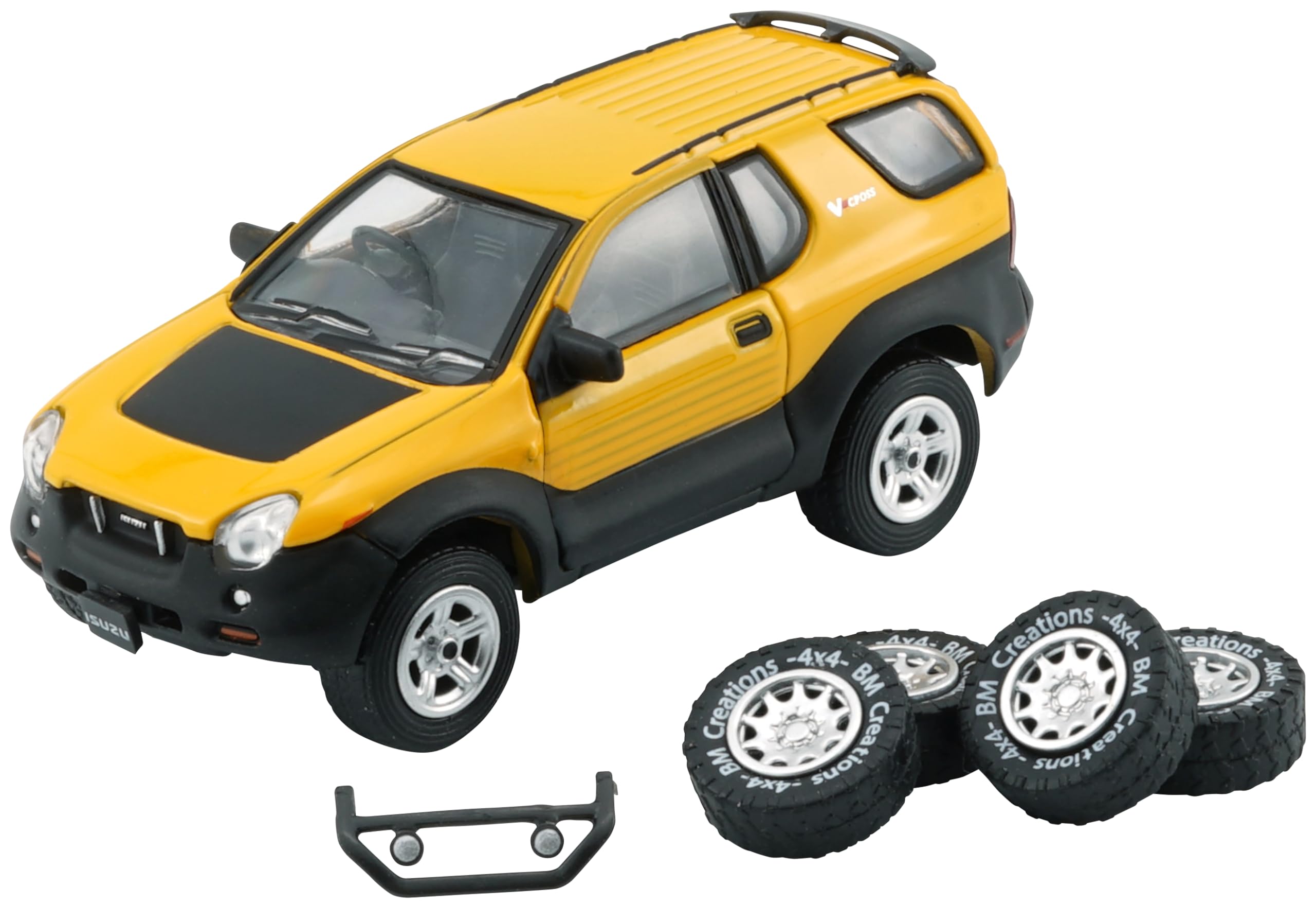 

BM CREATIONS Isuzu Vehicle Cross Yellow RHD Готовый продукт 1/64 1997-2001