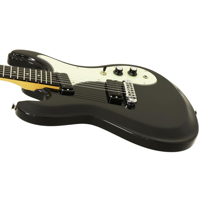 Aria BK Black RETRO CLASSICS Retro Classic Series Aria Black Electric Guitar DM-206