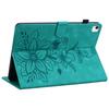 For iPad Air 11 (2025)/(2024) Case with Card Slots Lily Flower Leather+TPU Full Protection Tablet Cover