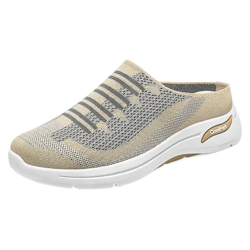 Women's slippers summer new bag head half slippers set feet lazy shoes women's shoes flying woven shoes casual shoes