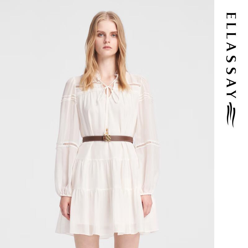 

ELLASSAY Women s Spring Mulberry Silk Tiered Dress M