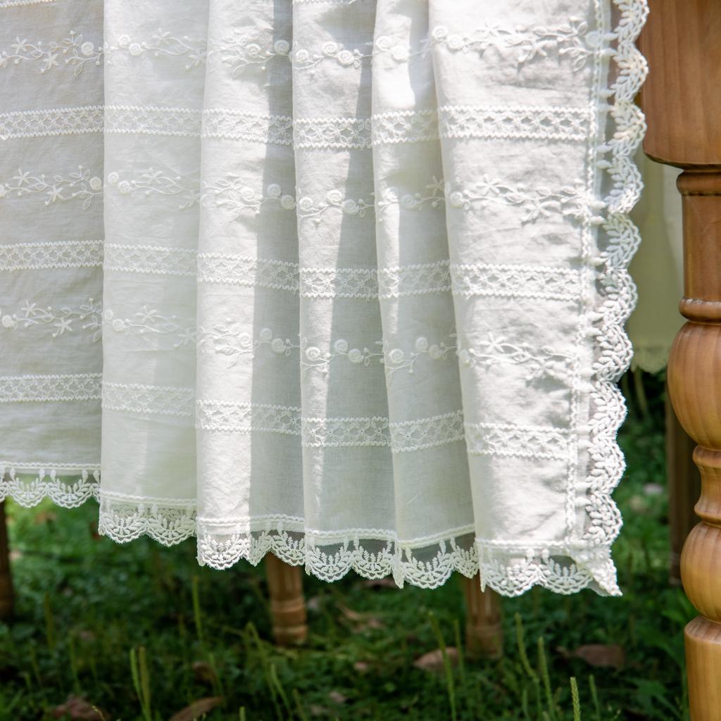 Tablecloth Three-Dimensional Embroidery Light Luxury Table Cover White Lace Table Cloth Rectangular Tablecloths Home Decor