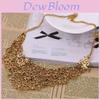 Vintage European Exaggerated Necklace With Hollow Carving For Gift Weddings And Travel Souvenirs