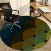 1PC Geometric Triangle Pattern Chair Carpet for Office Non-Slip, Lightweight, Machine Washable Rug for Office, Sleeping, Room - Holiday Decoryy25100