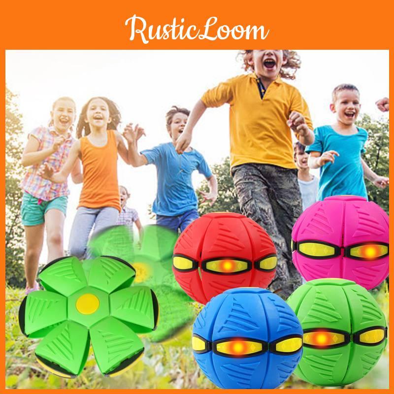 New Arrival Flashing Disc Ball Toy Elastic Bouncing Ball For Stress Relief Parent-child Interaction Plastic Material 25*25*5 Spec