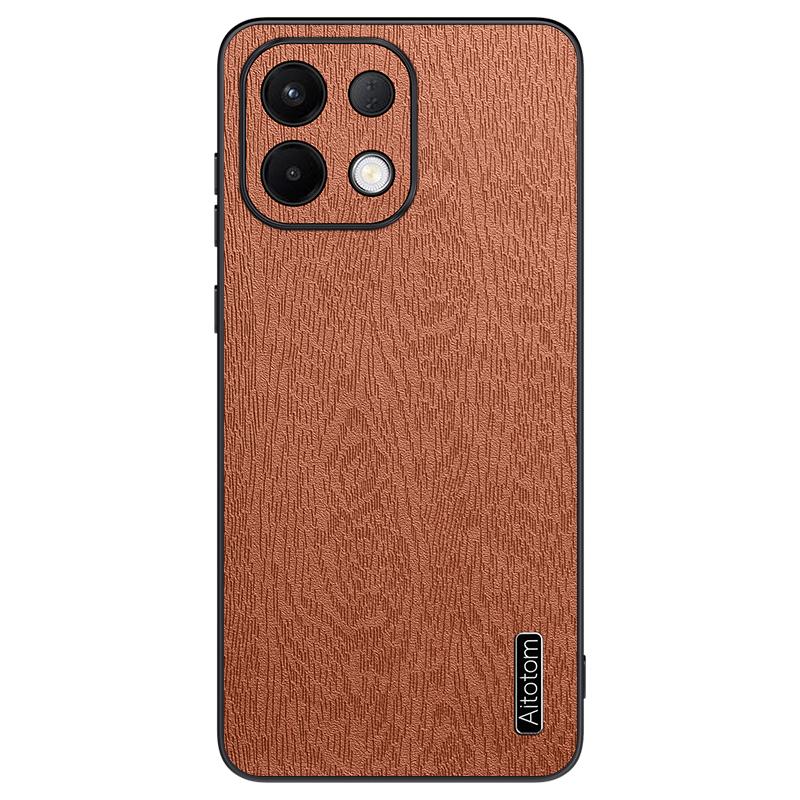 Wood Texture Case For Oppo K13 5G/K13x/K12s (China) PU Leather Coated PC TPU Phone Cover