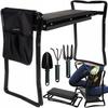 Folding Garden Kneeler Organizer Stool Bench Stool 4-in-1 + Tools