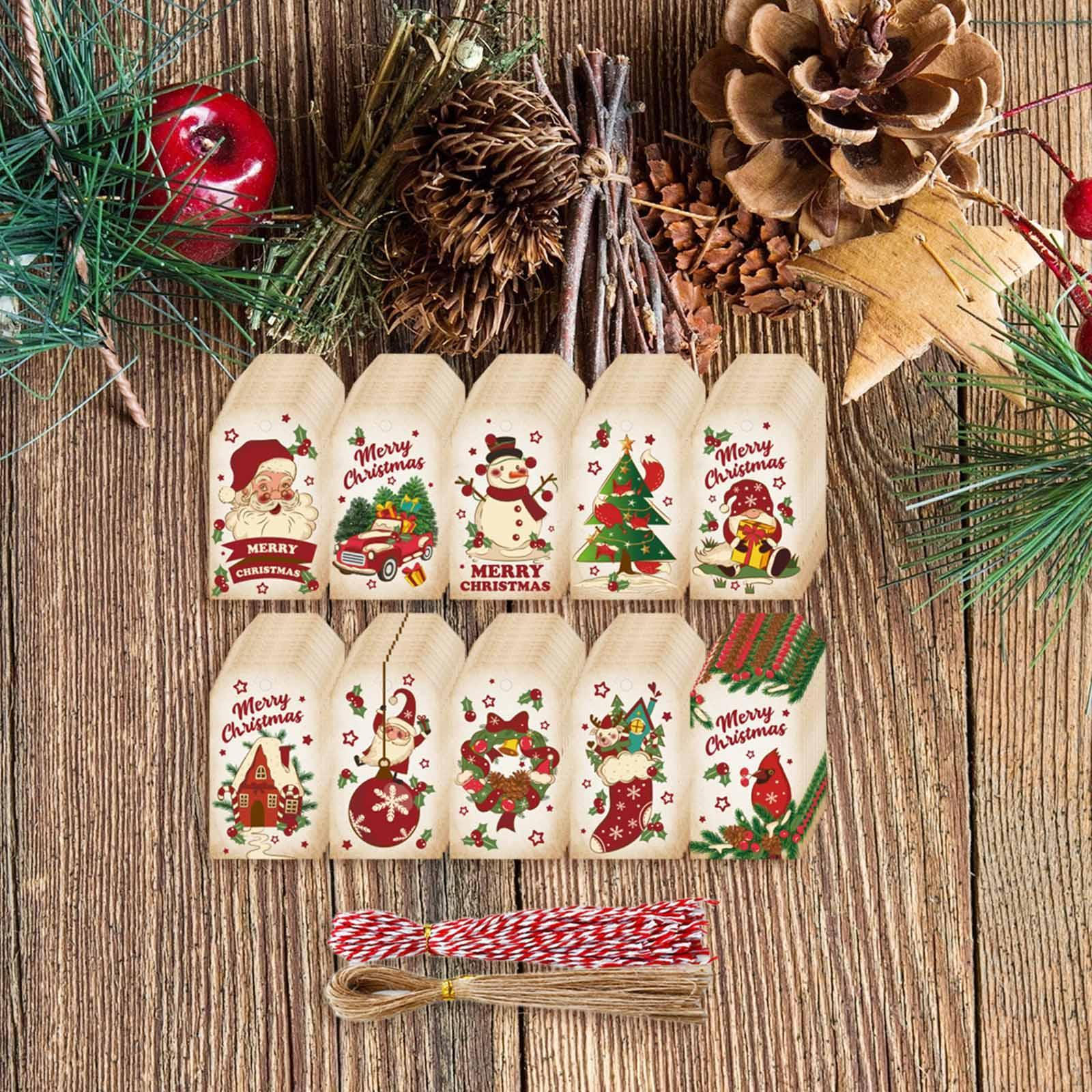 

Рождественские подарочные бирки, упаковка, маркировка, автомобиль, 10 шаблонов, креативные подвесные этикетки Quantity 100