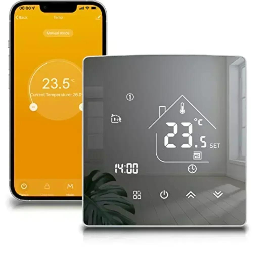 Beok WiFi Термостат для водяного теплого пола Умный регулятор температуры для дома Tuya/Smart APP Alexas Alice Google Термостат